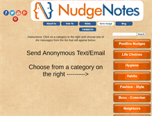 Tablet Screenshot of nudgenotes.com